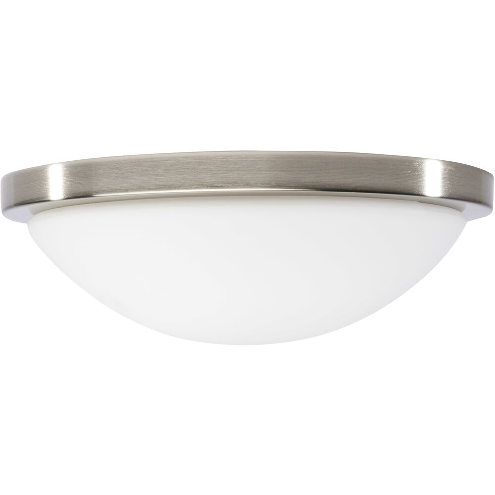 Nuvo Lighting Button LED 11 Inch Brushed Nickel LED Flush Mount Ceiling Light