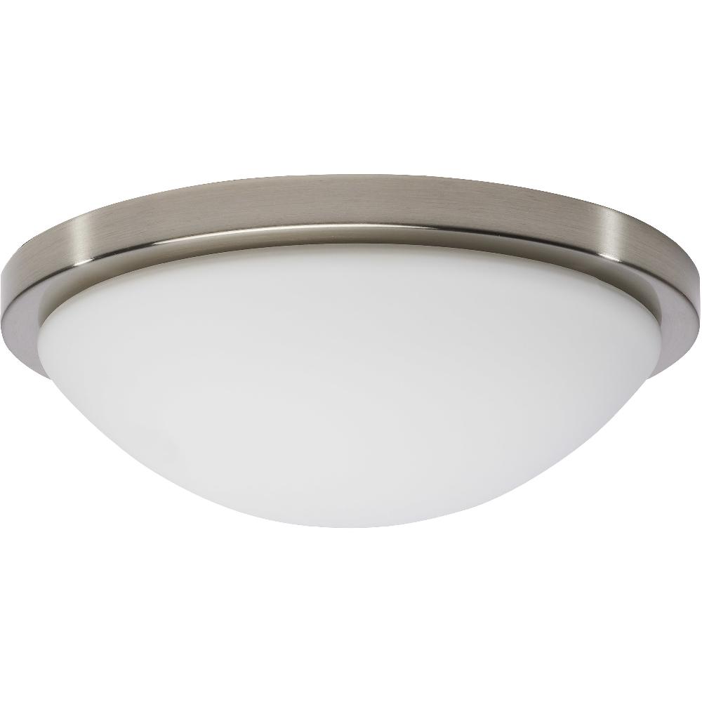 nuvo lighting Button LED 11 inch Brushed Nickel LED Flush Mount Ceiling Light