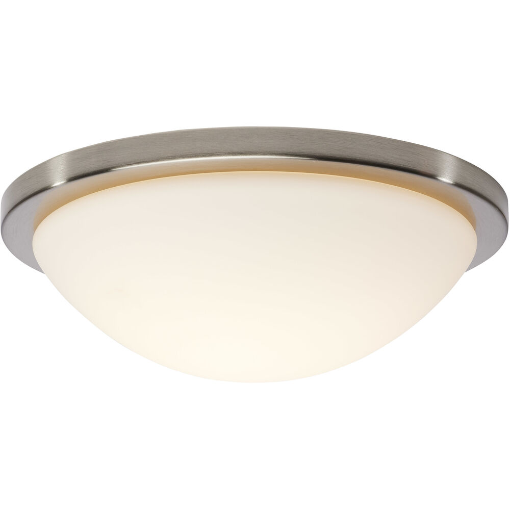 Nuvo Lighting Button LED 13.38 Inch Brushed Nickel LED Flush Mount Ceiling Light