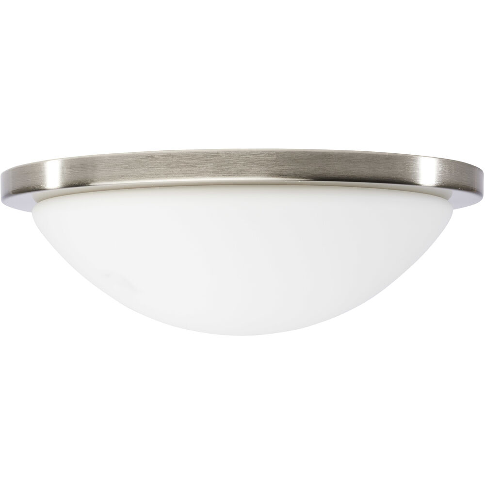 Nuvo Lighting Button LED 13.38 Inch Brushed Nickel LED Flush Mount Ceiling Light