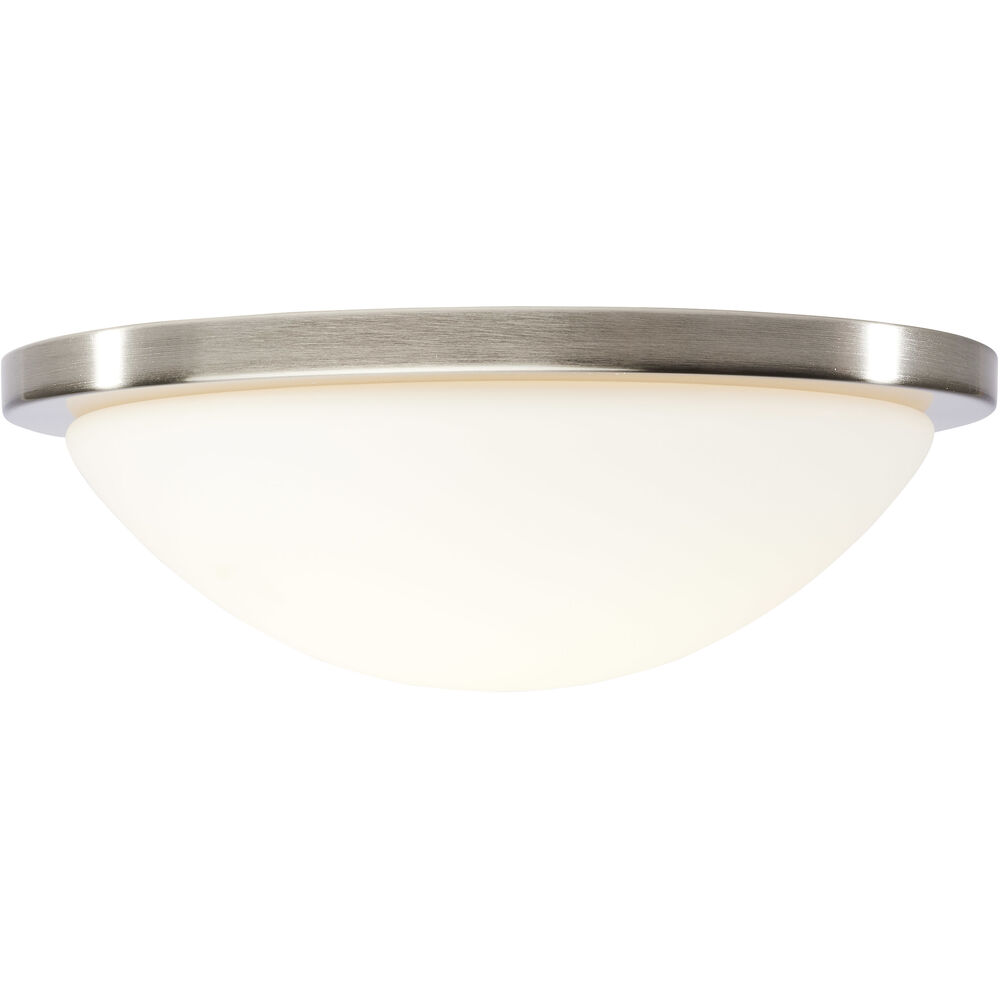 Nuvo Lighting Button LED 13.38 Inch Brushed Nickel LED Flush Mount Ceiling Light