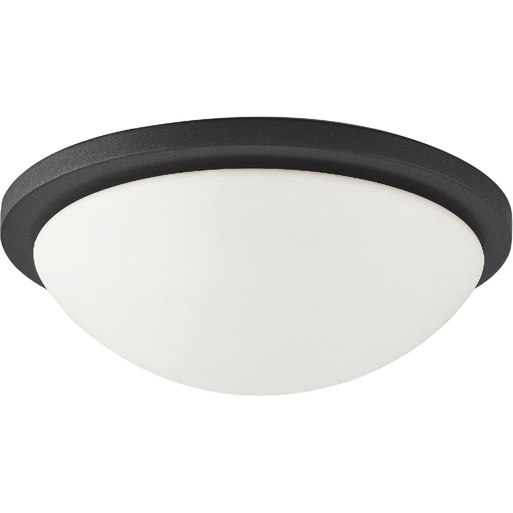 nuvo lighting Button LED 13 inch Matte Black Flush Mount Ceiling Light