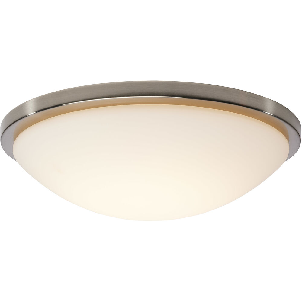 Nuvo Lighting Button LED 17 Inch Brushed Nickel LED Flush Mount Ceiling Light