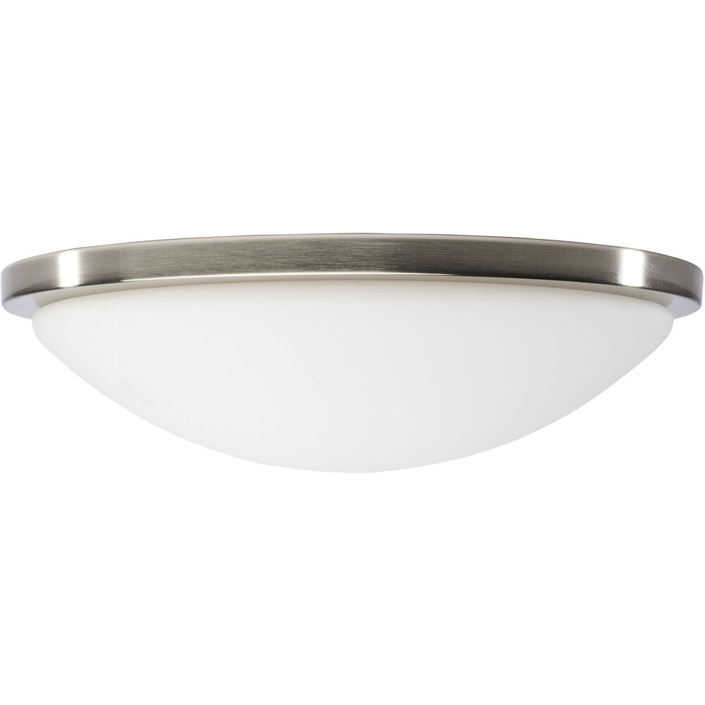 Nuvo Lighting Button LED 17 Inch Brushed Nickel LED Flush Mount Ceiling Light