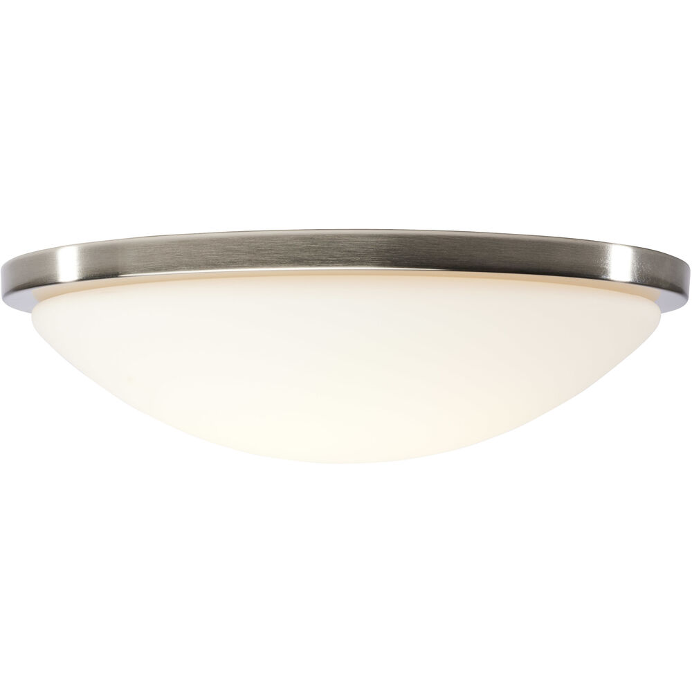 Nuvo Lighting Button LED 17 Inch Brushed Nickel LED Flush Mount Ceiling Light