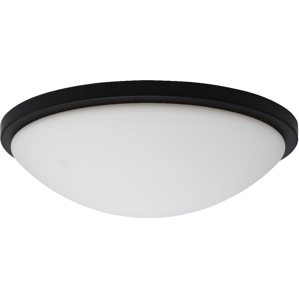 nuvo lighting Button LED 17 inch Matte Black LED Flush Mount Ceiling Light