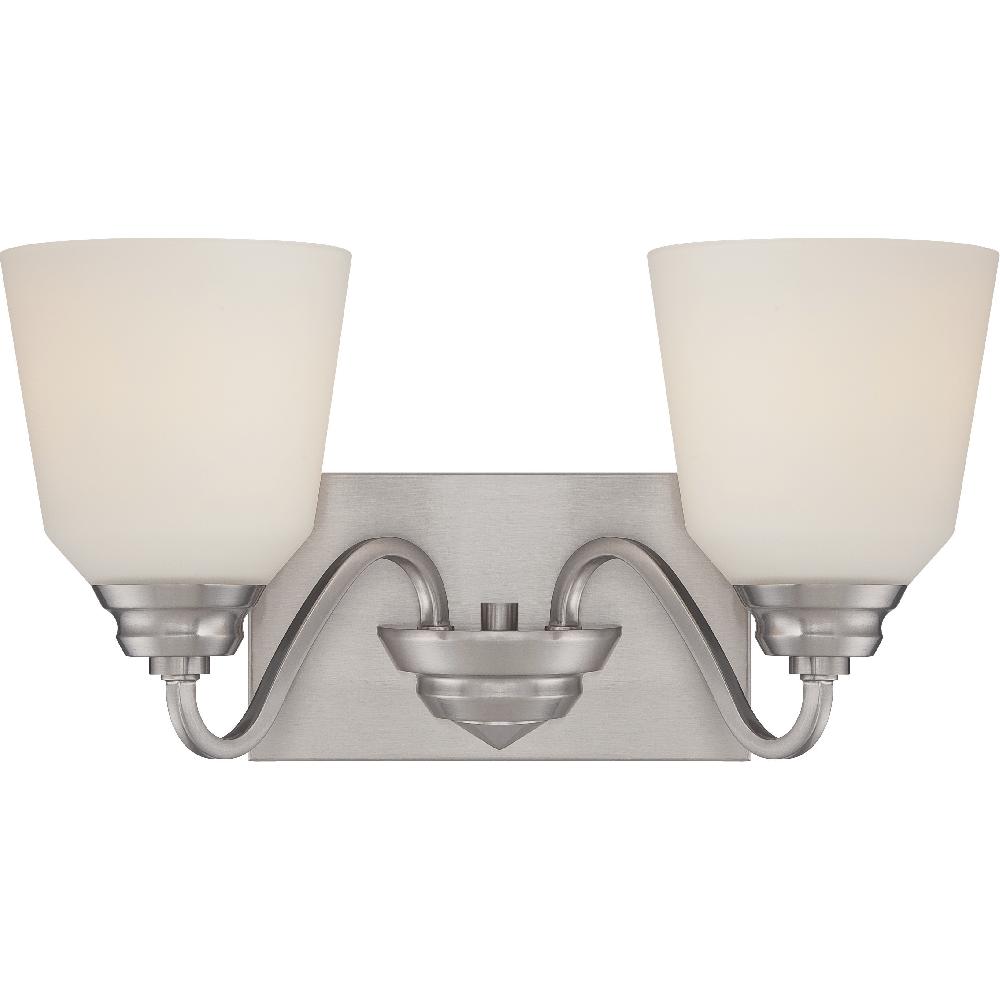 nuvo lighting Calvin LED 15.75 inch Brushed Nickel Vanity Light Wall Light
