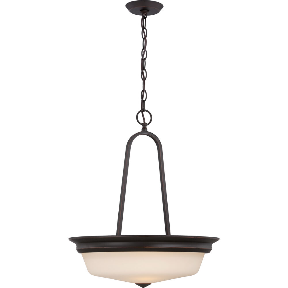 Nuvo Lighting Calvin LED 18 Inch Mahogany Bronze Pendant Ceiling Light