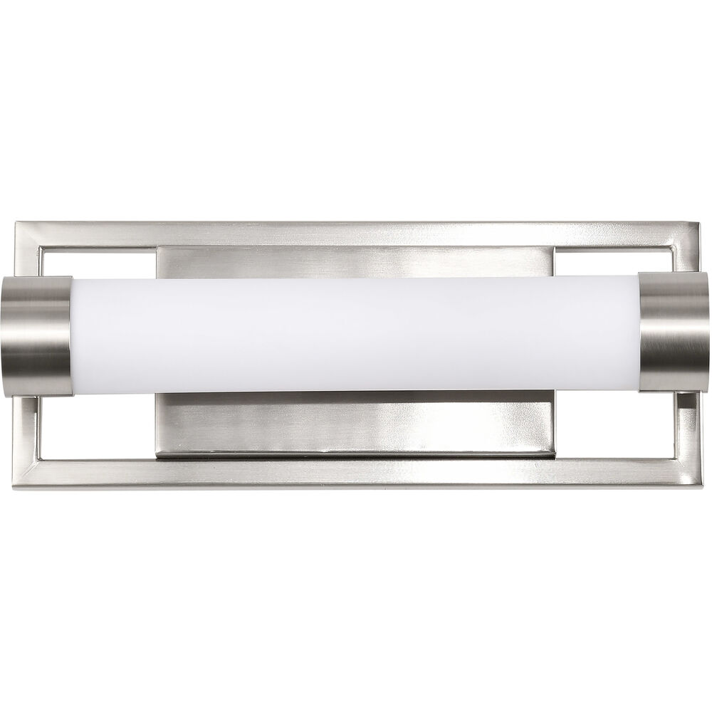 Nuvo Lighting Canal LED 12 Inch Brushed Nickel Bath Vanity Light Wall Light