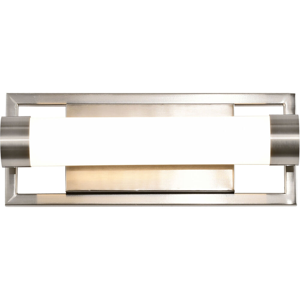 Nuvo Lighting Canal LED 12 Inch Brushed Nickel Bath Vanity Light Wall Light