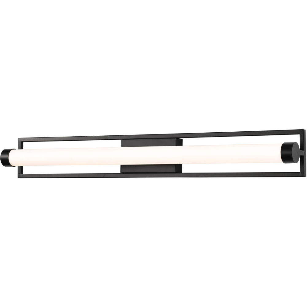 Nuvo Lighting Canal LED 36 Inch Matte Black Bath Vanity Light Wall Light