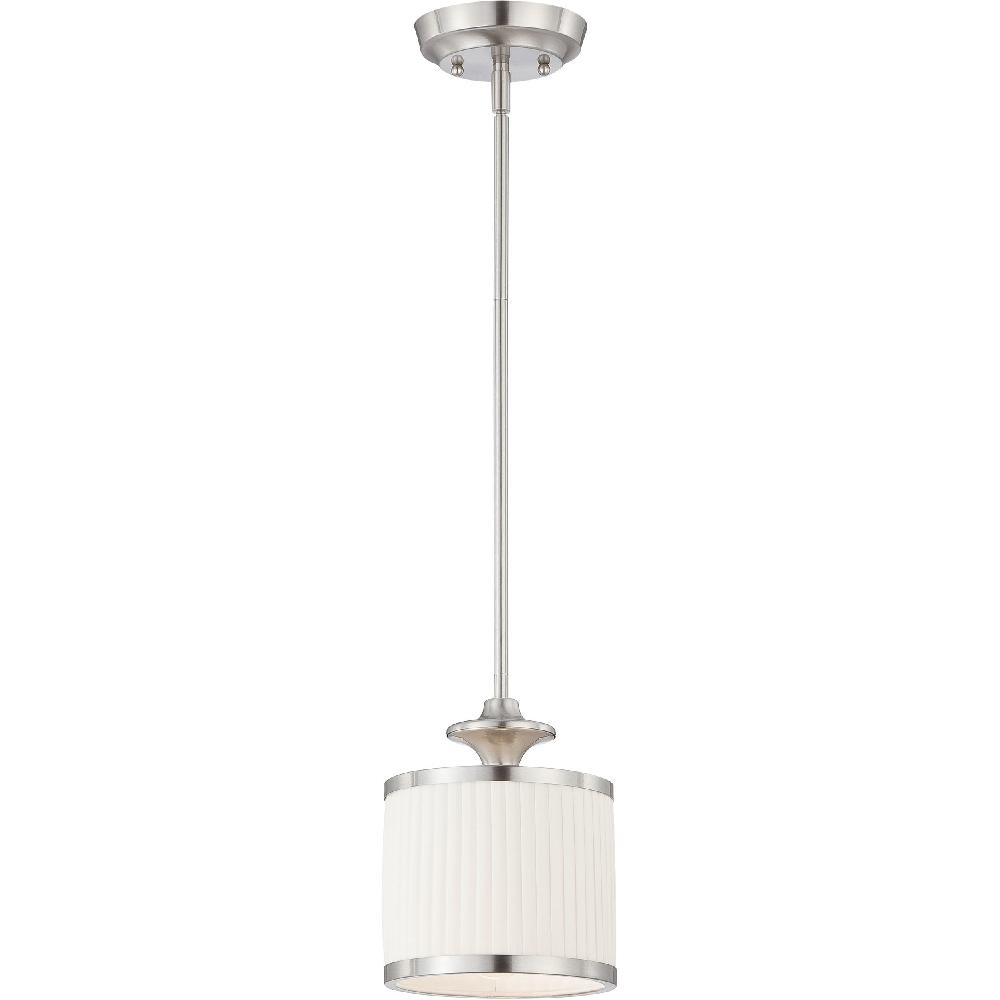nuvo lighting Candice 1 Light 7 inch Brushed Nickel Mini Pendant Ceiling Light
