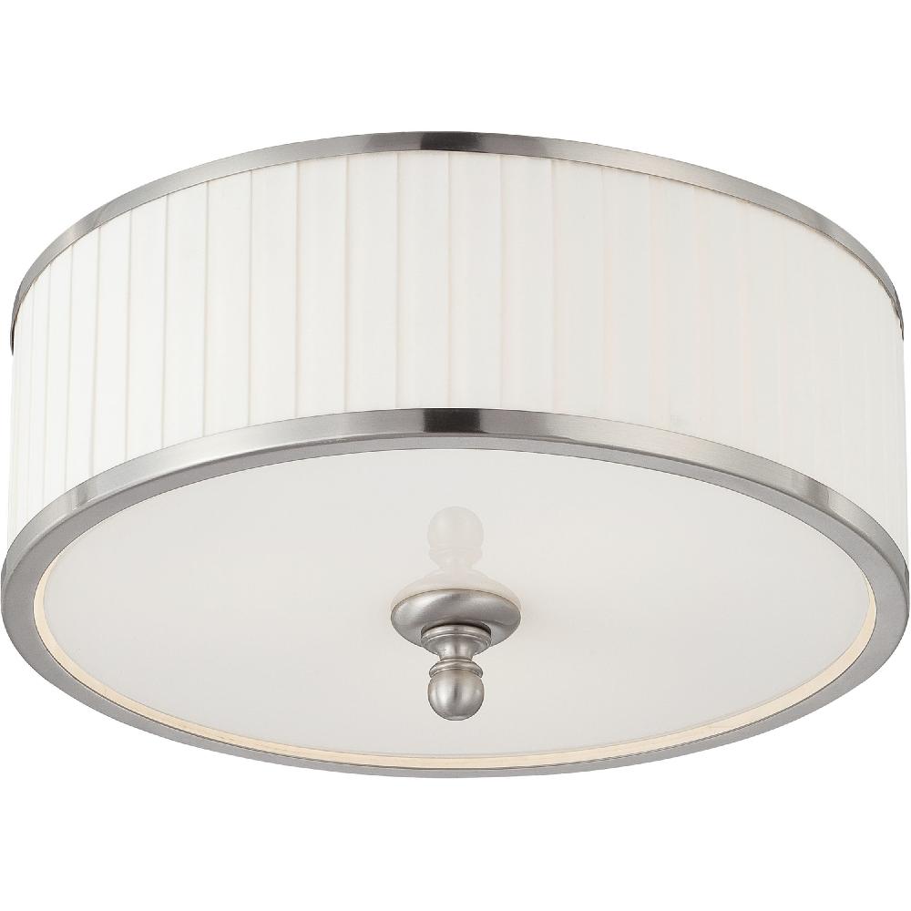 nuvo lighting Candice 3 Light 15 inch Brushed Nickel Flush Mount Ceiling Light