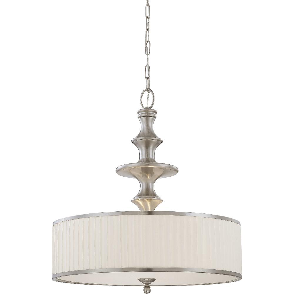 nuvo lighting Candice 3 Light 24 inch Brushed Nickel Pendant Ceiling Light
