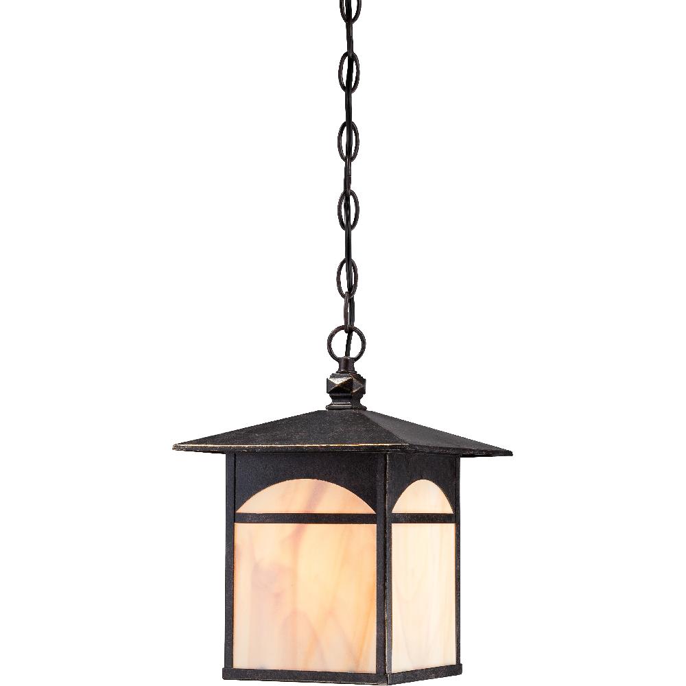 nuvo lighting Canyon 1 Light 9 inch Umber Bronze Outdoor Hanging Lantern