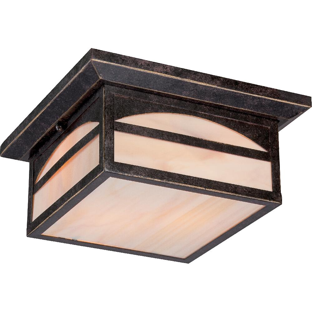 nuvo lighting Canyon 2 Light 11.25 inch Umber Bronze Outdoor Flush Mount