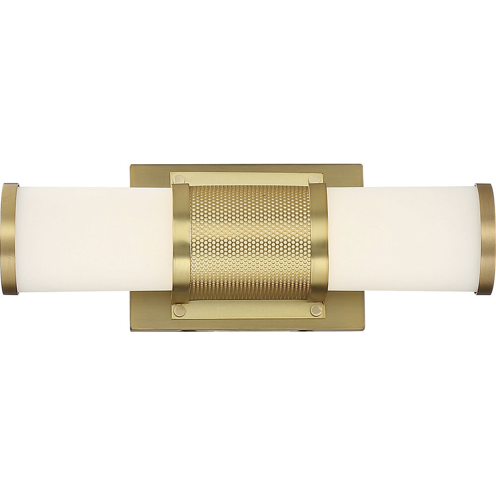 Nuvo Lighting Caper LED 13 Inch Brushed Brass Vanity Light Wall Light