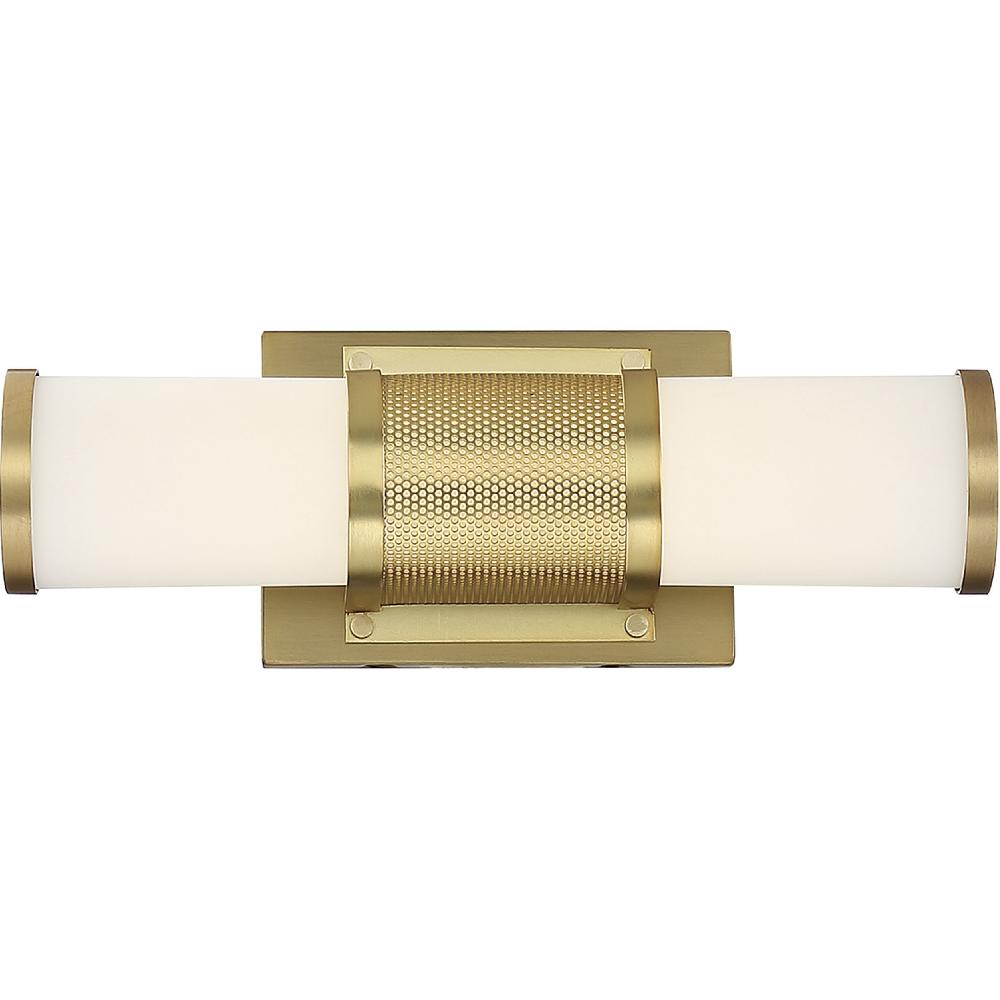 nuvo lighting Caper LED 13 inch Brushed Brass Vanity Light Wall Light