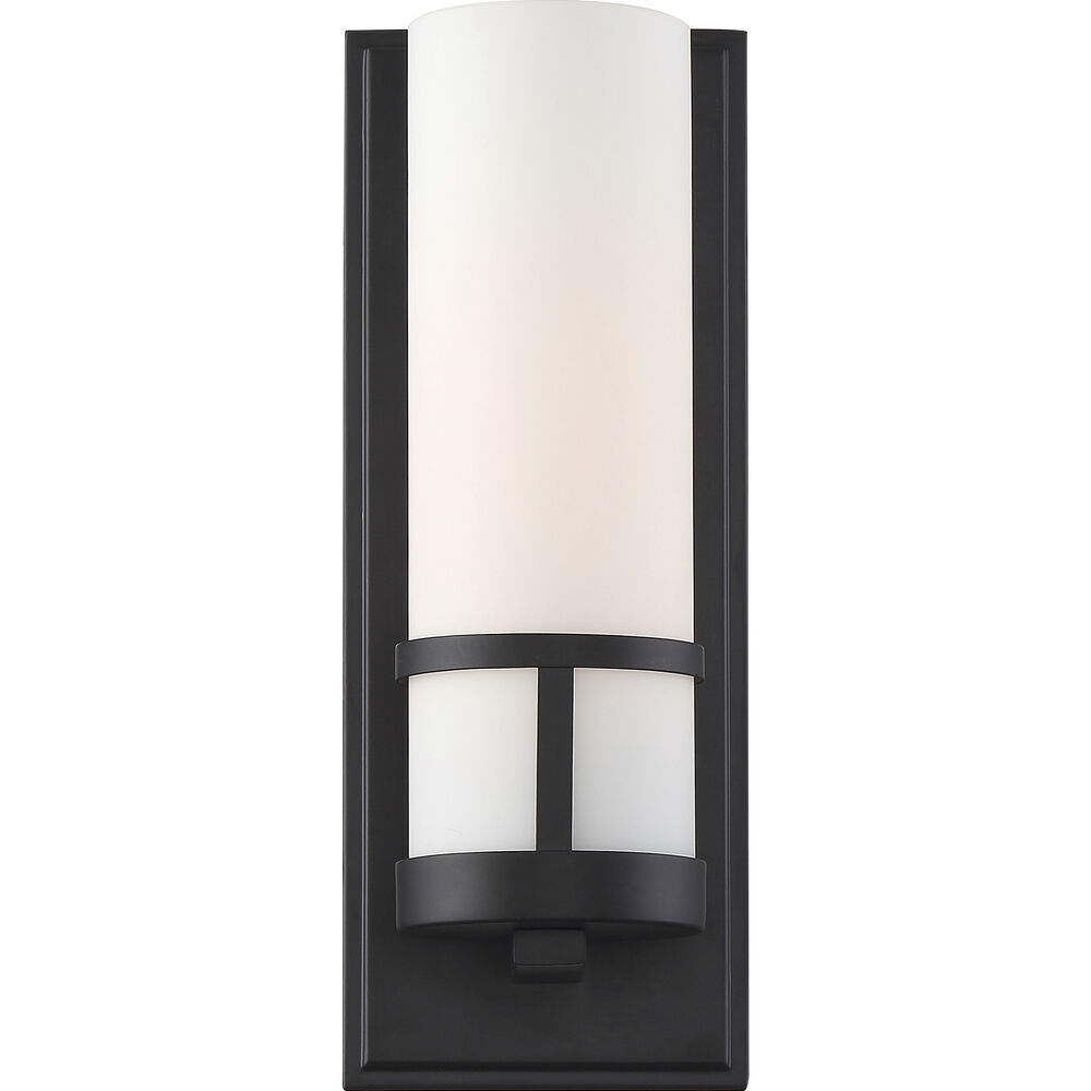 Nuvo Lighting Caryle 1 Light 4.5 Inch Aged Bronze And Opal Vanity Light Wall Light