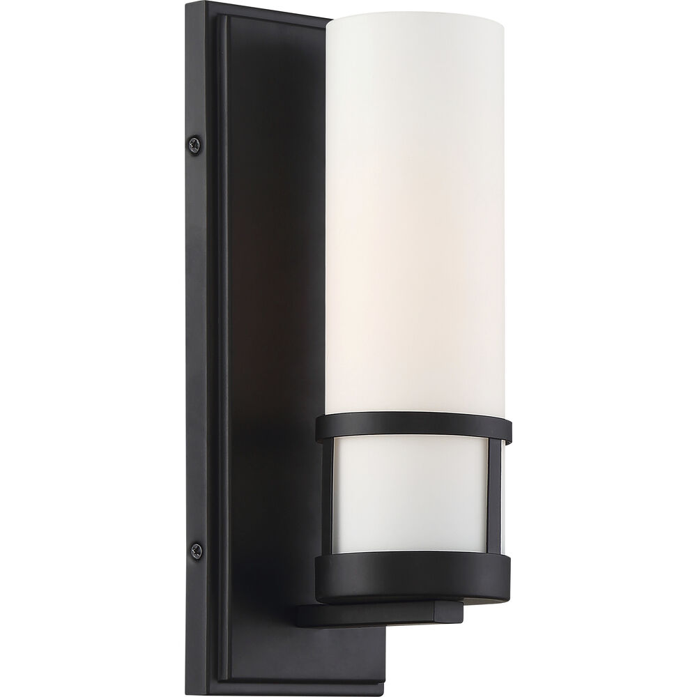 Nuvo Lighting Caryle 1 Light 4.5 Inch Aged Bronze And Opal Vanity Light Wall Light