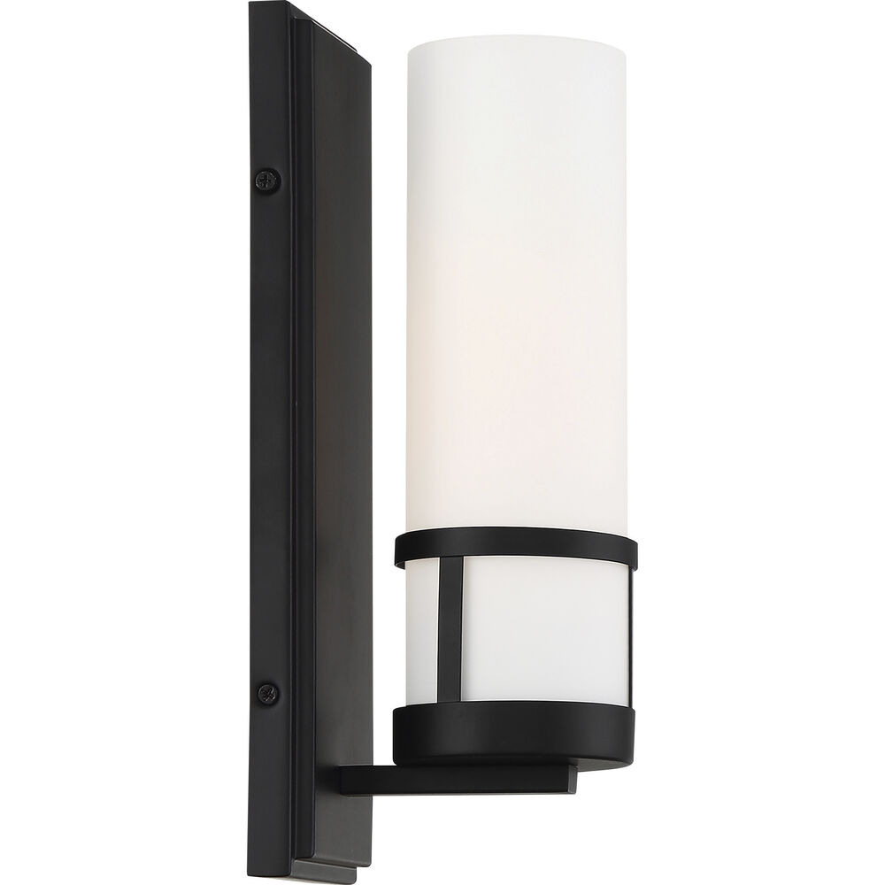 Nuvo Lighting Caryle 1 Light 4.5 Inch Aged Bronze And Opal Vanity Light Wall Light