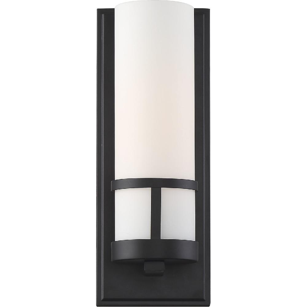 nuvo lighting Caryle 1 Light 4.5 inch Aged Bronze and Opal Vanity Light Wall Light