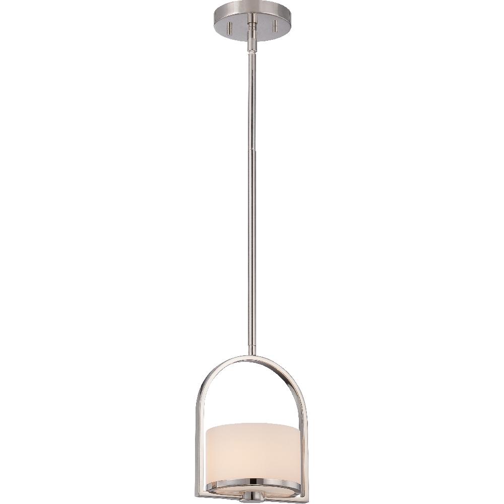 nuvo lighting Celine 1 Light 7 inch Polished Nickel Mini Pendant Ceiling Light