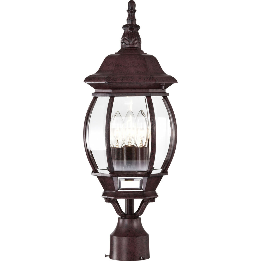 Nuvo Lighting Central Park 3 Light 21 Inch Old Bronze Outdoor Post Lantern