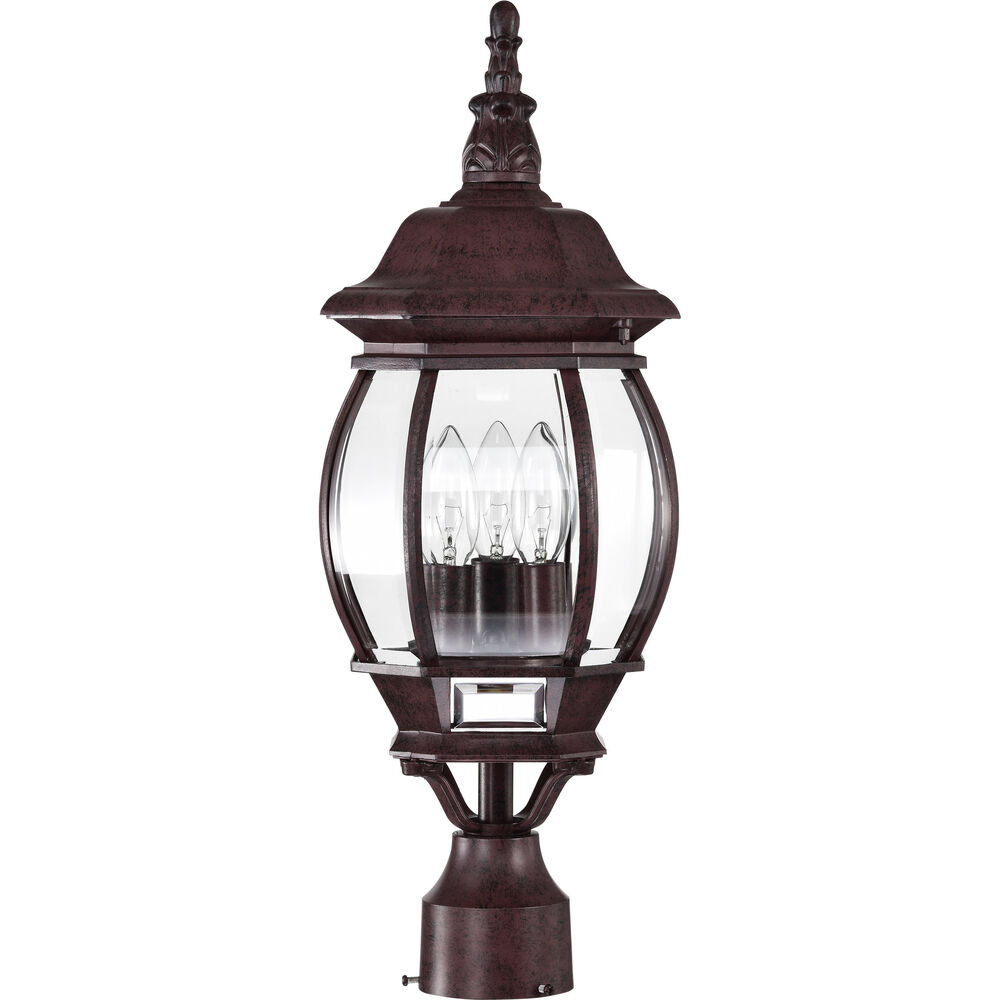 Nuvo Lighting Central Park 3 Light 21 Inch Old Bronze Outdoor Post Lantern