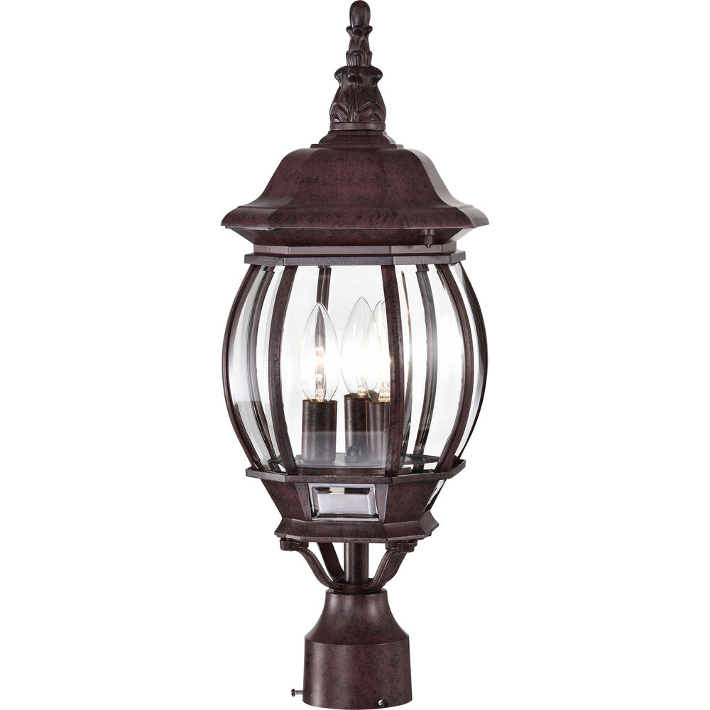 Nuvo Lighting Central Park 3 Light 21 Inch Old Bronze Outdoor Post Lantern