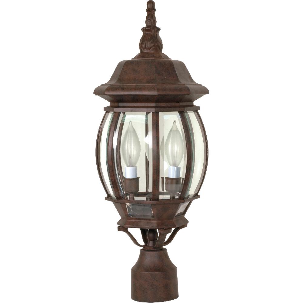 nuvo lighting Central Park 3 Light 21 inch Old Bronze Outdoor Post Lantern