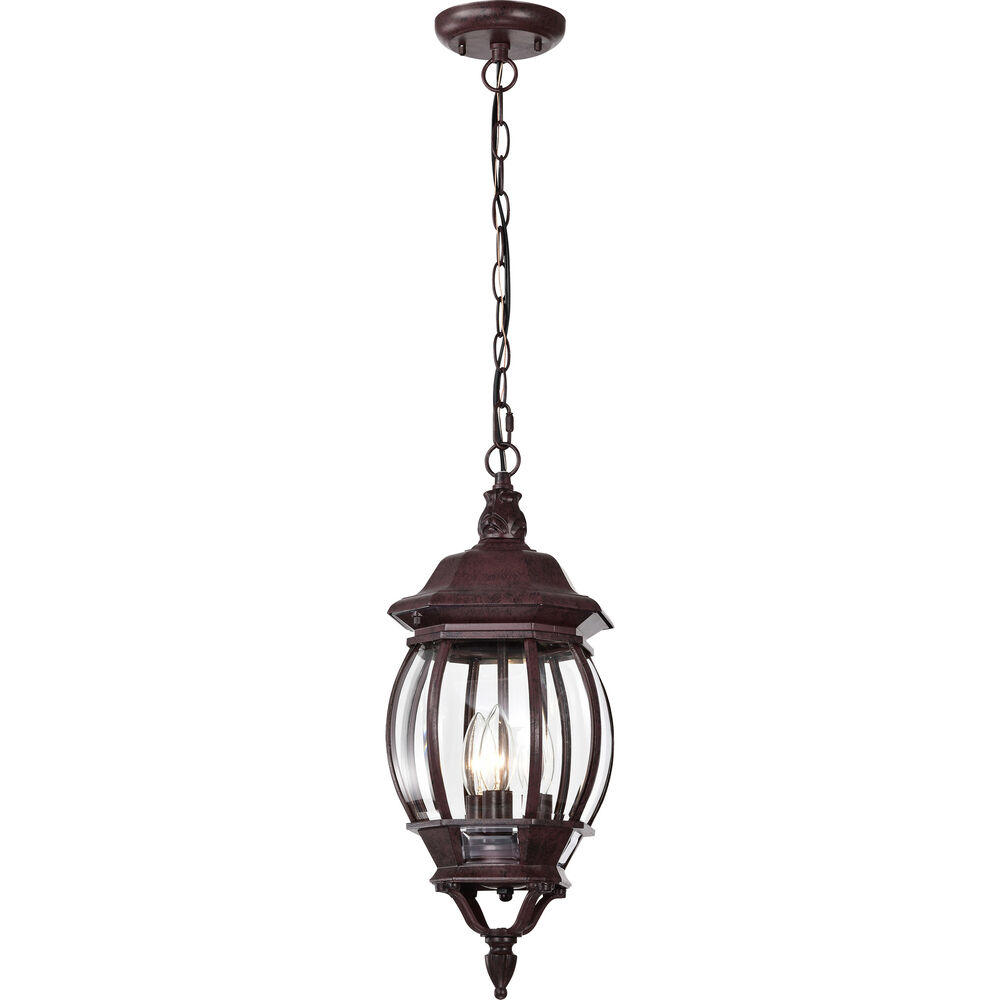 Nuvo Lighting Central Park 3 Light 7 Inch Old Bronze Outdoor Hanging Lantern