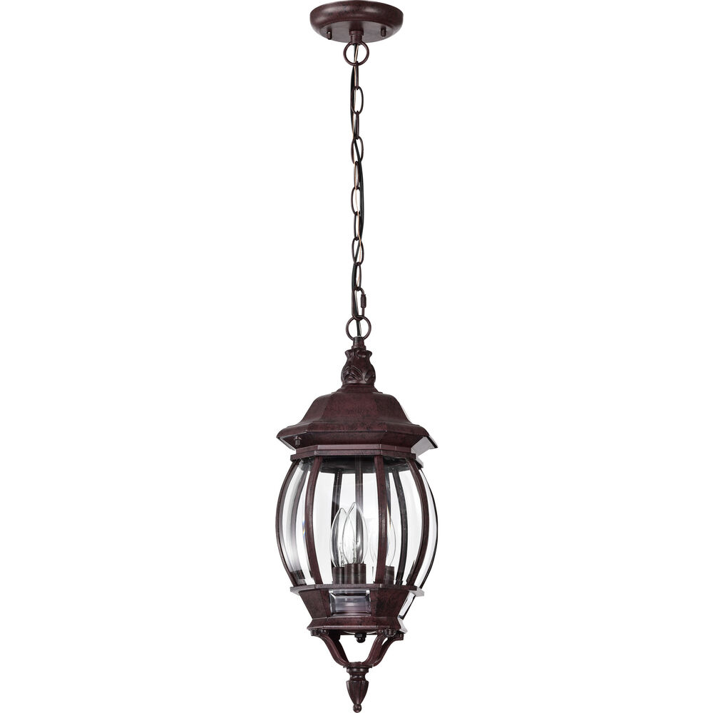 Nuvo Lighting Central Park 3 Light 7 Inch Old Bronze Outdoor Hanging Lantern