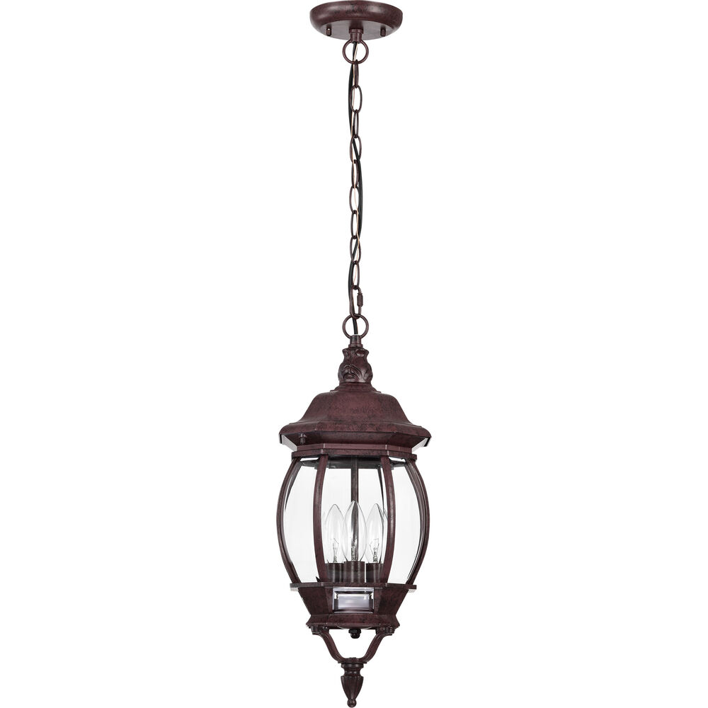 Nuvo Lighting Central Park 3 Light 7 Inch Old Bronze Outdoor Hanging Lantern