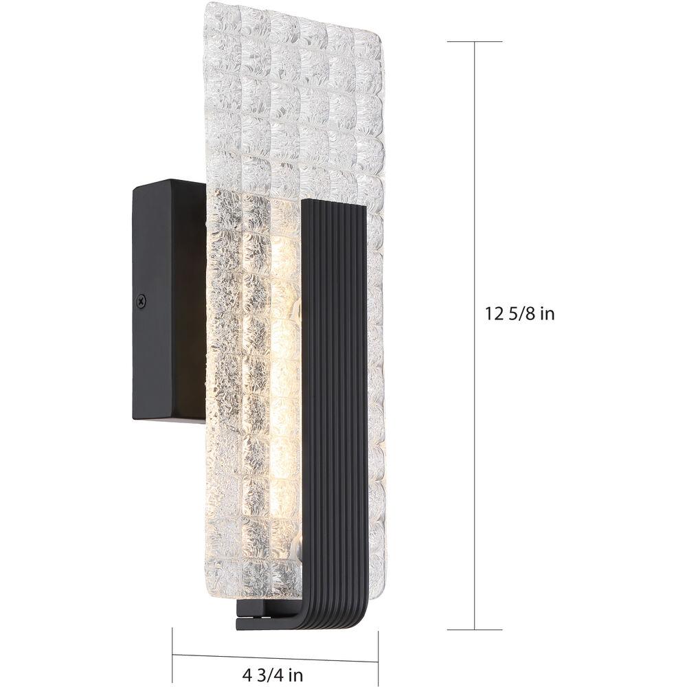 Nuvo Lighting Ceres LED 4.75 Inch Matte Black ADA Wall Sconce Wall Light