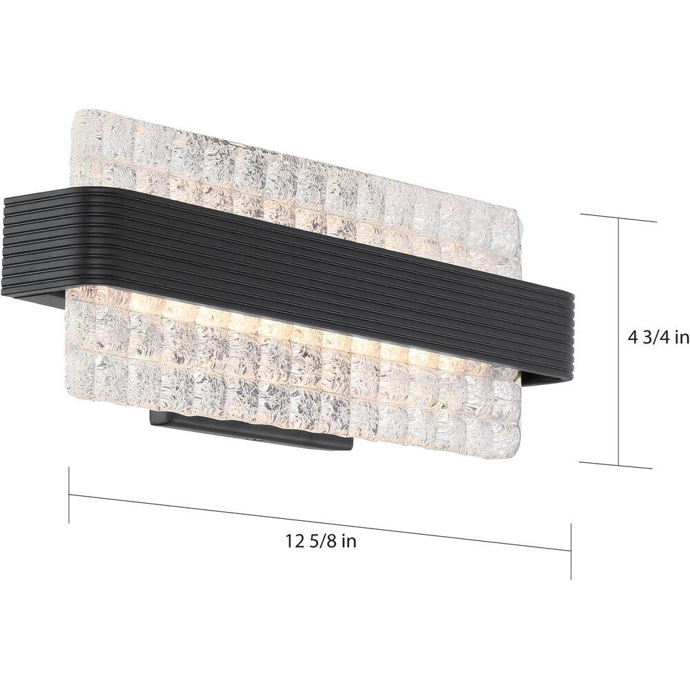 Nuvo Lighting Ceres LED 5.5 Inch Matte Black Vanity Light Wall Light