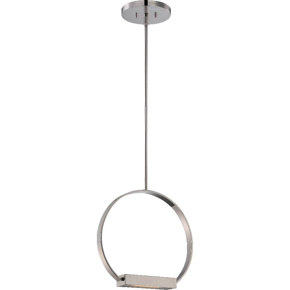 nuvo lighting Cirque LED 14.25 inch Polished Nickel Pendant Ceiling Light