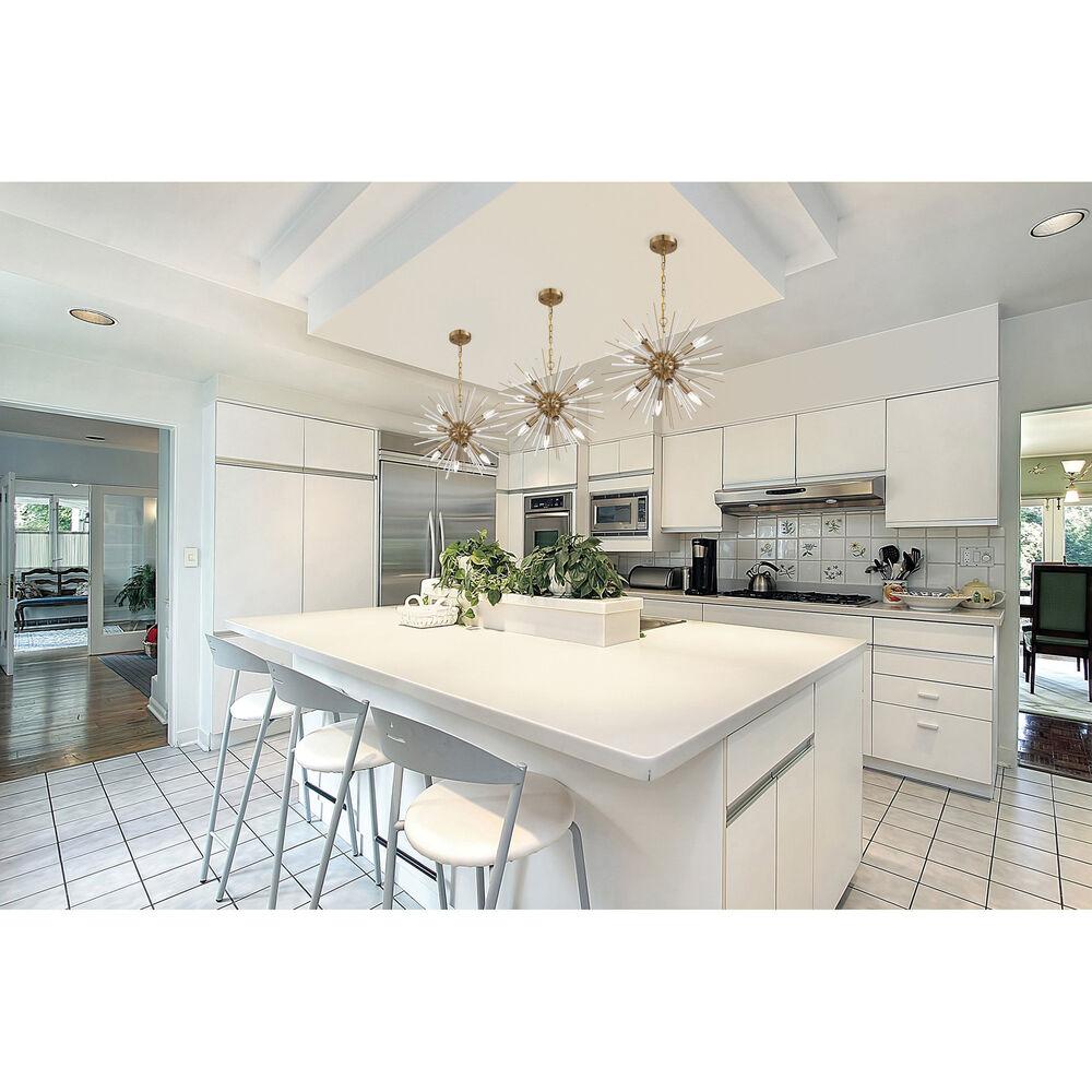 Nuvo Lighting Cirrus 8 Light 20 Inch Vintage Brass Chandelier Ceiling Light