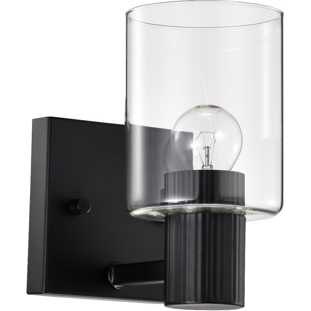 nuvo lighting Clarksville 1 Light 4.5 inch Matte Black Vanity Light Wall Light