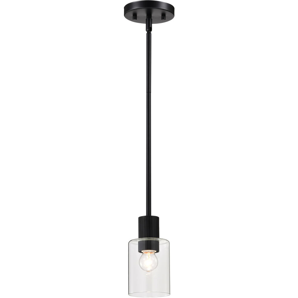 Nuvo Lighting Clarksville 4 Inch Matte Black Pendant Ceiling Light