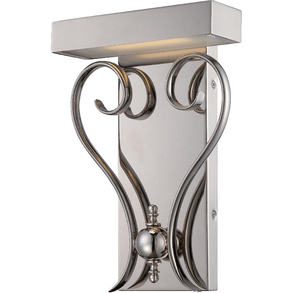 nuvo lighting Coco LED 7.88 inch Polished Nickel ADA Wall Sconce Wall Light