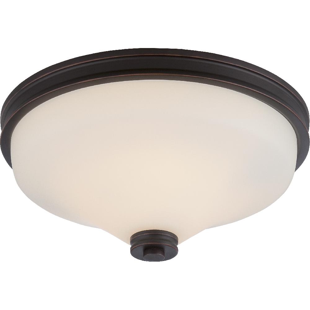 nuvo lighting Cody LED 13 inch Mahogany Bronze Flush Mount Ceiling Light