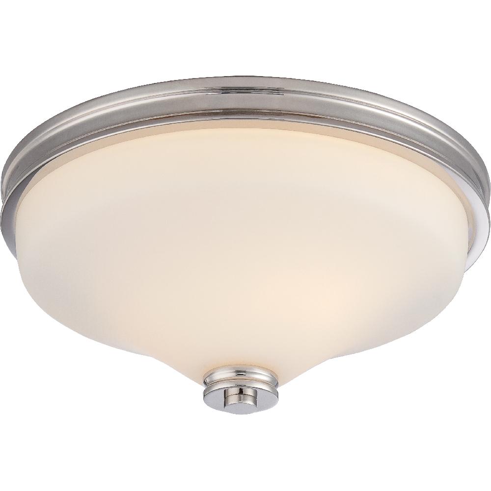 nuvo lighting Cody LED 13 inch Polished Nickel Flush Mount Ceiling Light