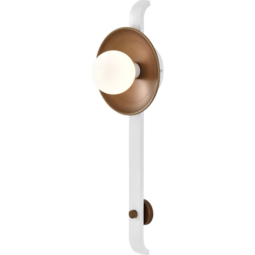 Nuvo Lighting Colby 1 Light 8.13 Inch Matte White Wall Sconce Wall Light