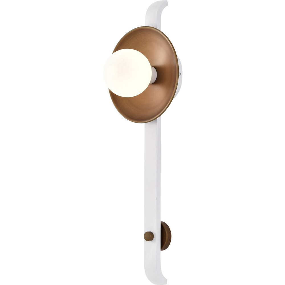 Nuvo Lighting Colby 1 Light 8.13 Inch Matte White Wall Sconce Wall Light