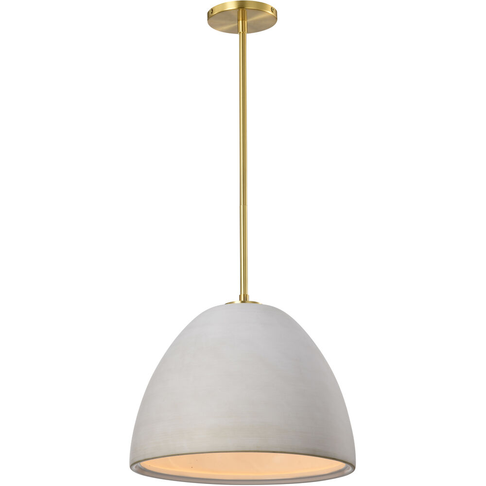 Nuvo Lighting Collins 14 Inch Brushed Brass Pendant Ceiling Light