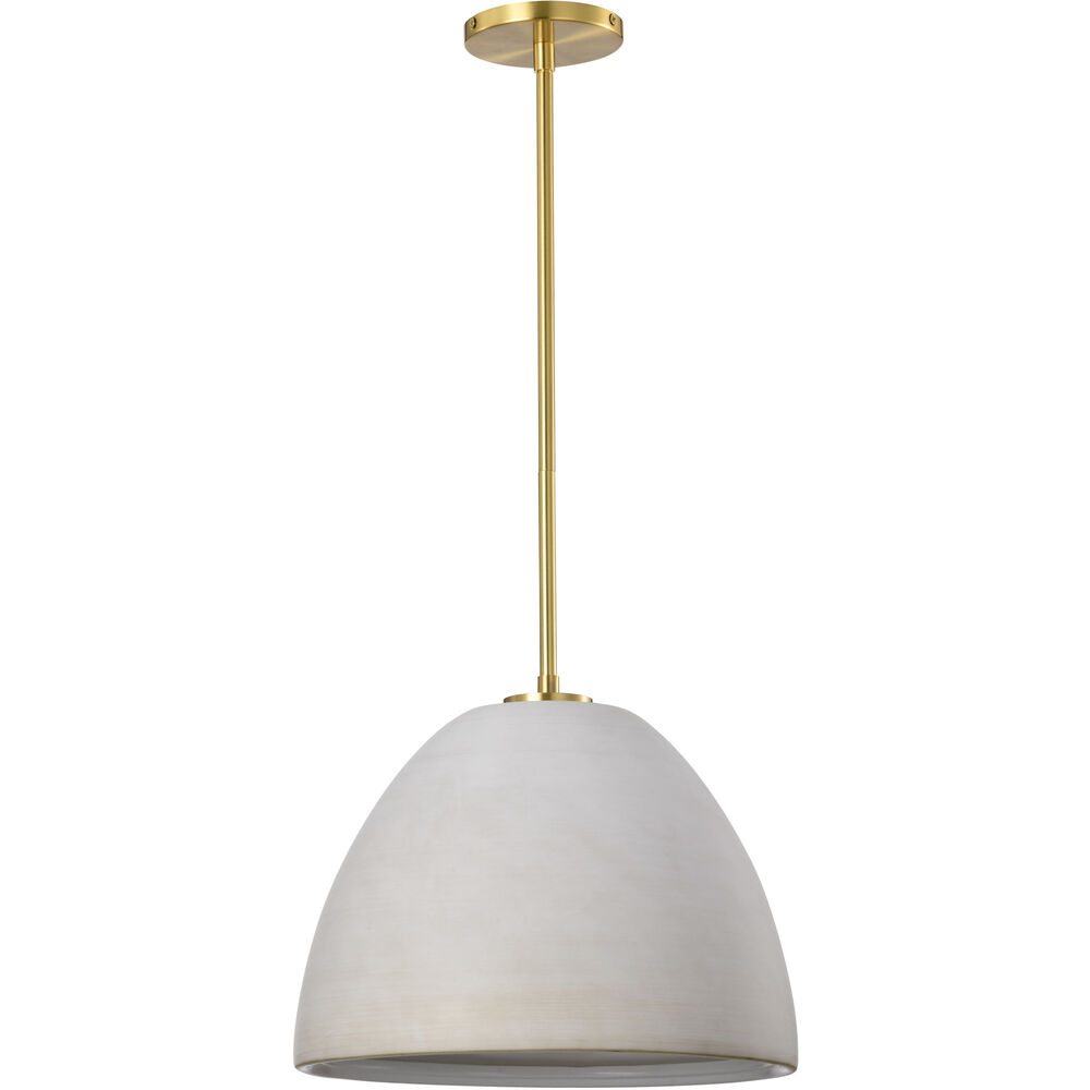 Nuvo Lighting Collins 14 Inch Brushed Brass Pendant Ceiling Light