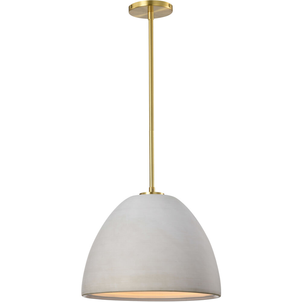 Nuvo Lighting Collins 14 Inch Brushed Brass Pendant Ceiling Light