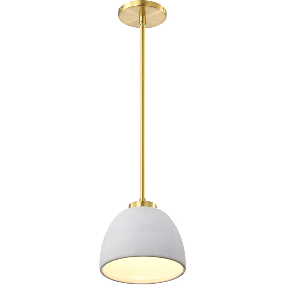 Nuvo Lighting Collins 7.5 Inch Brushed Brass Pendant Ceiling Light
