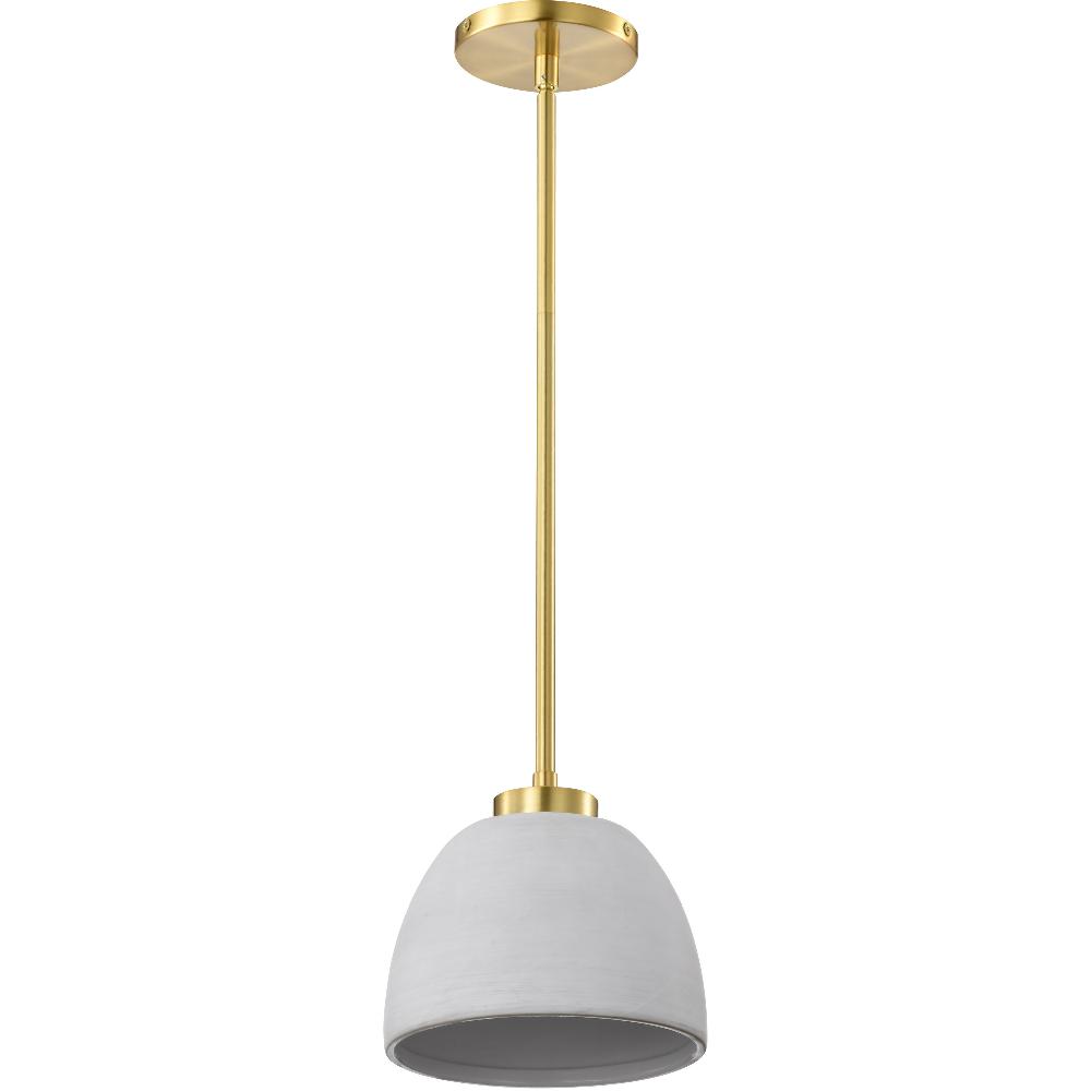 nuvo lighting Collins 7.5 inch Brushed Brass Pendant Ceiling Light